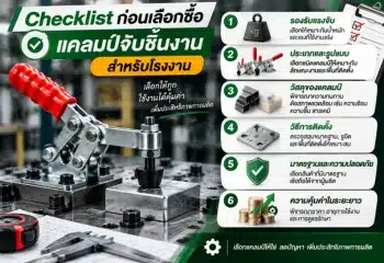 Checklist ก่อนเลือกซื้อแคลมป์จับชิ้นงาน